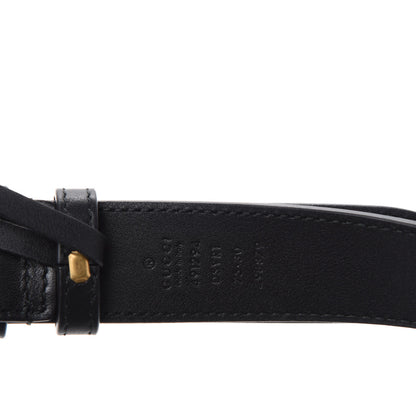 Gucci Calfskin Matelasse GG Marmont Belt Bag 75 30 Black 10 of 11