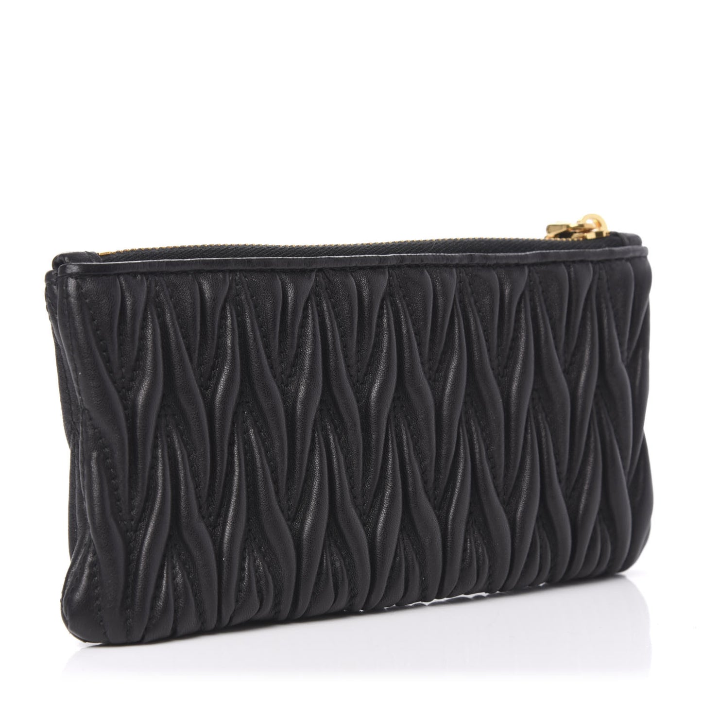 Nappa Matelasse Pouch Black
