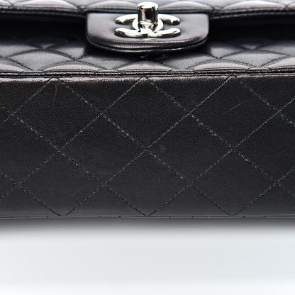 Chanel Lambskin Quilted Medium Double Flap Black 10 of 13