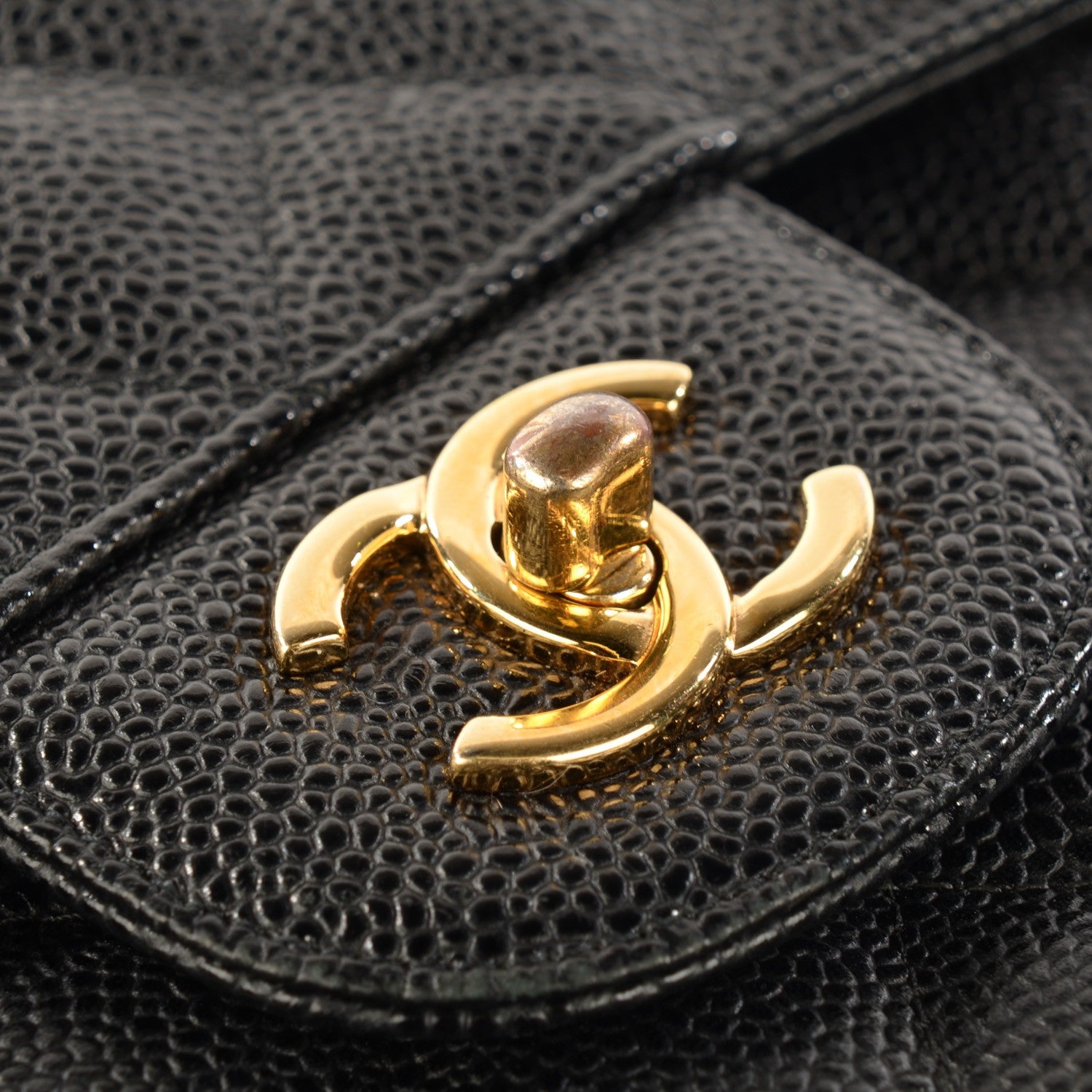 Chanel Caviar Quilted Jumbo Double Flap Black 9 of 9