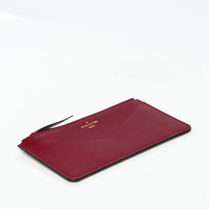 Louis Vuitton Calfskin Jeanne Wallet Zippered Insert Fuchsia 4 of 6