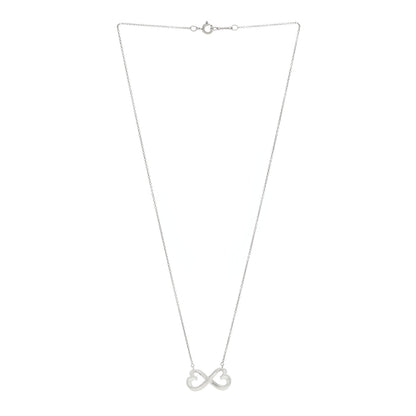 Tiffany Sterling Silver Paloma Picasso Double Loving Heart Pendant Necklace 3 of 4