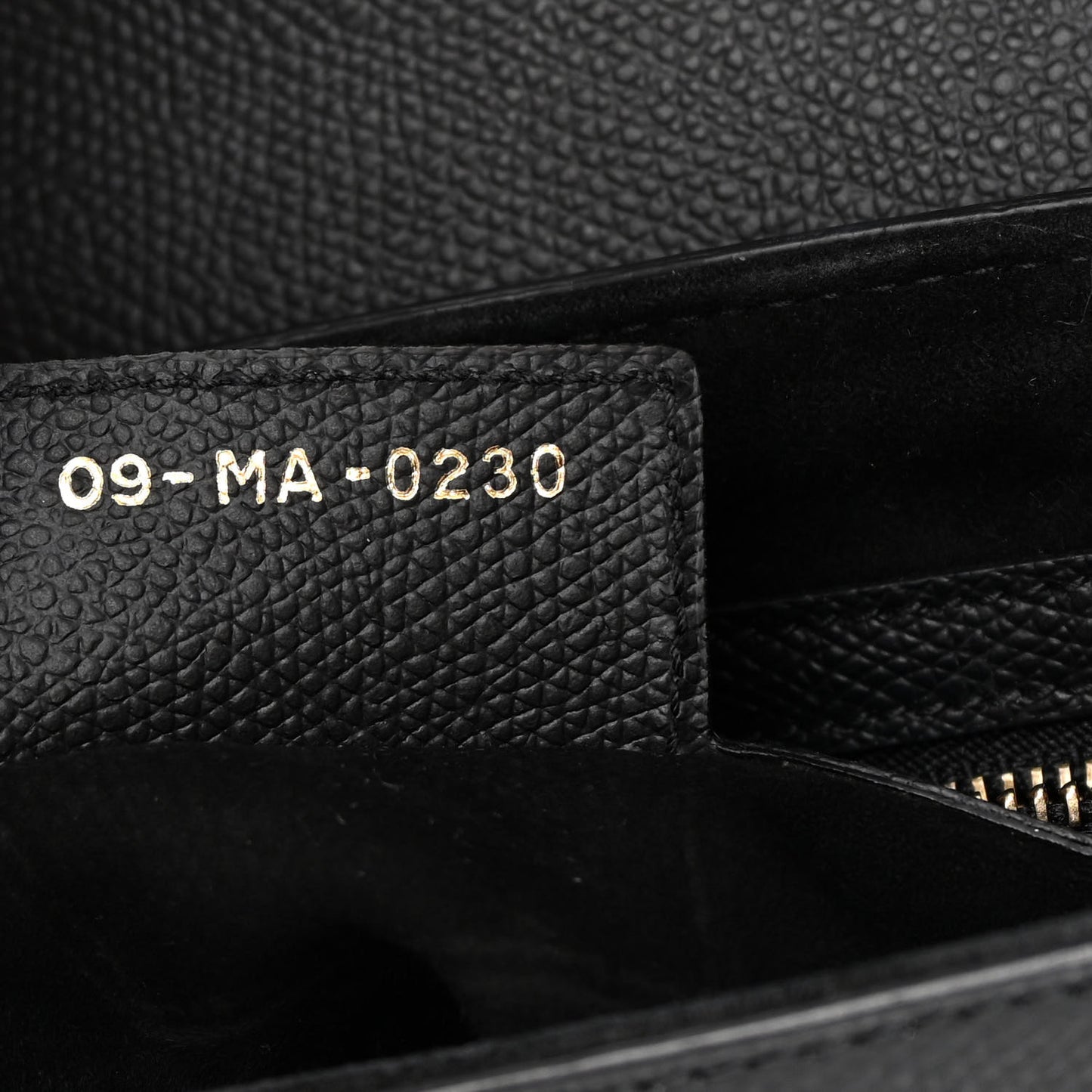 Grained Calfskin Saddle Bag Black