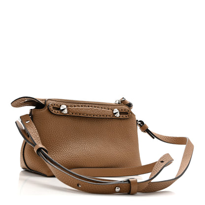 Fendi Cuoio Romano Selleria Sintetica Tape Stitch Mini By The Way Boston Bag Beige 3 of 12