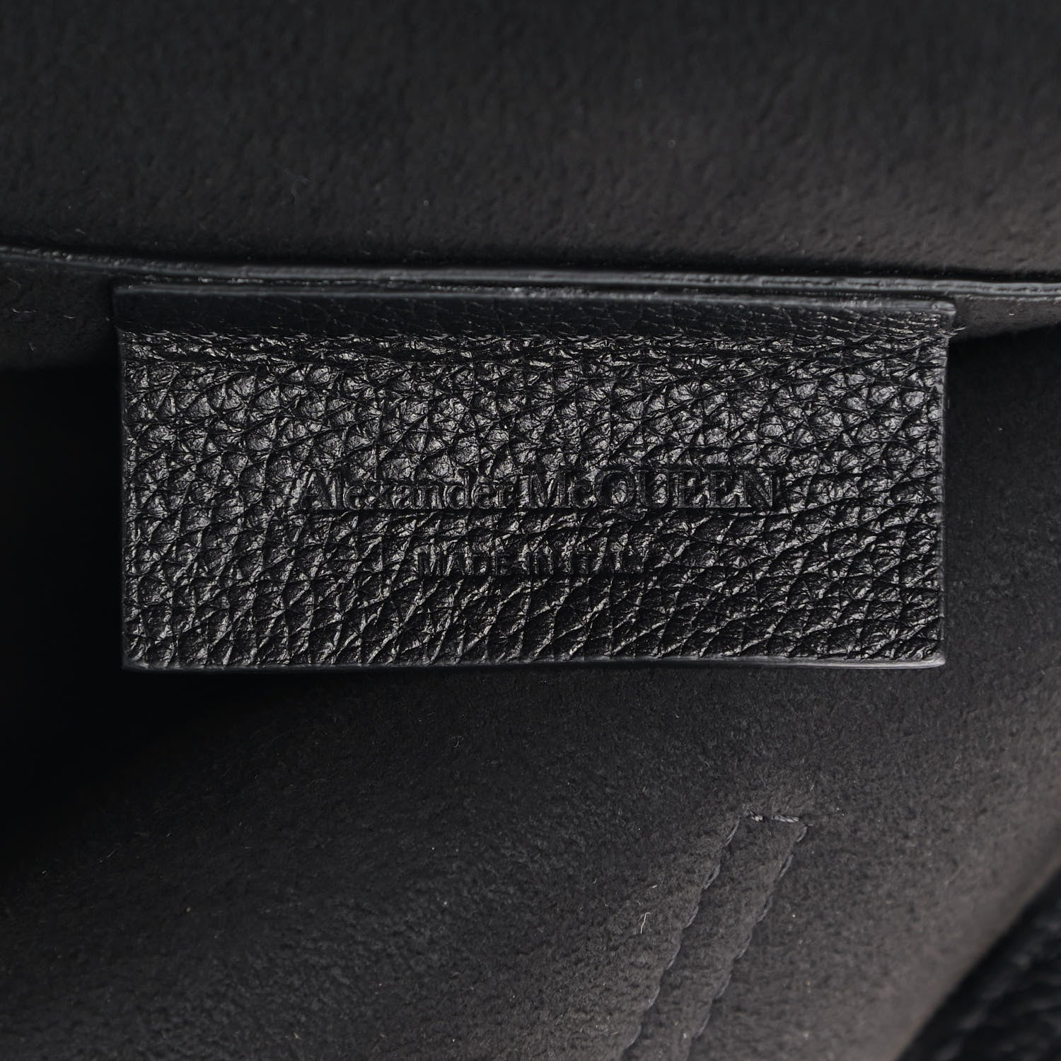 Alexander McQueen Grained Calfskin Skull Open Shopper Tote Black 6 of 6