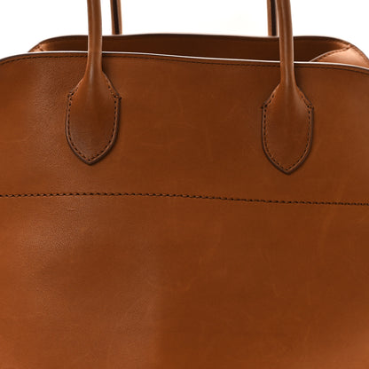 The Row Polished Saddle Calfskin Soft Margaux 15 Cuir 7 of 9