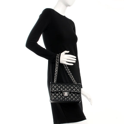 Chanel Lambskin Quilted Small Double Flap Black 2 of 7