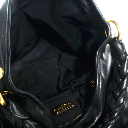 Miu Miu Nappa Matelasse Coffer Hobo Black 5 of 9