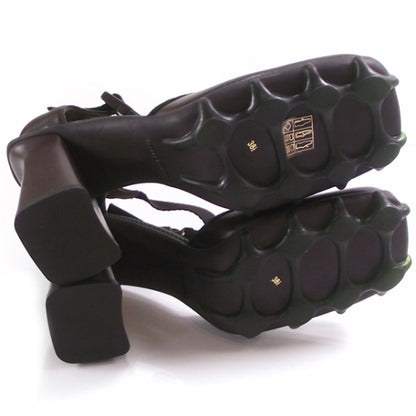 Miu Miu Leather Commando Strappy Heels 38.5 4 of 6