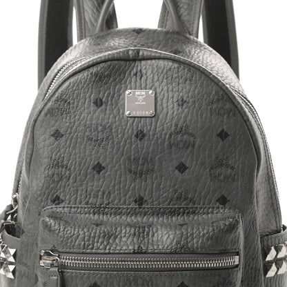 MCM Visetos Small Side Stud Stark Backpack Phantom Grey 8 of 14