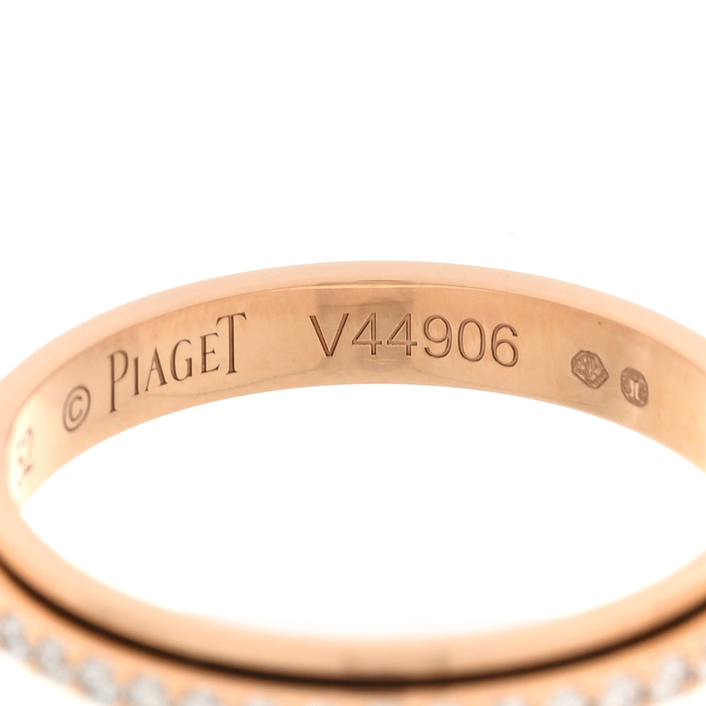 18K Rose Gold Diamond .25ctw Possession Wedding Band Ring 52 6