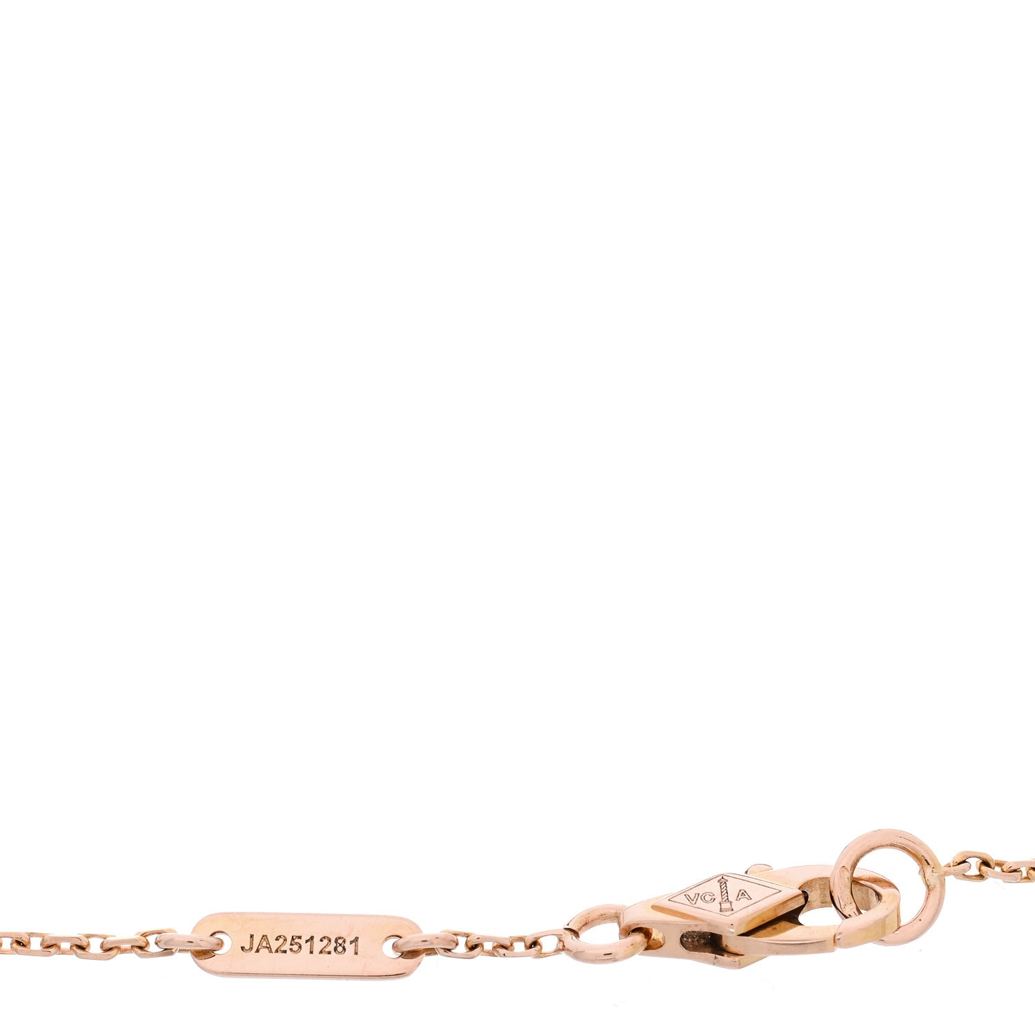 Van Cleef & Arpels 18K Rose Gold Carnelian Sweet Alhambra Bracelet 4 of 5