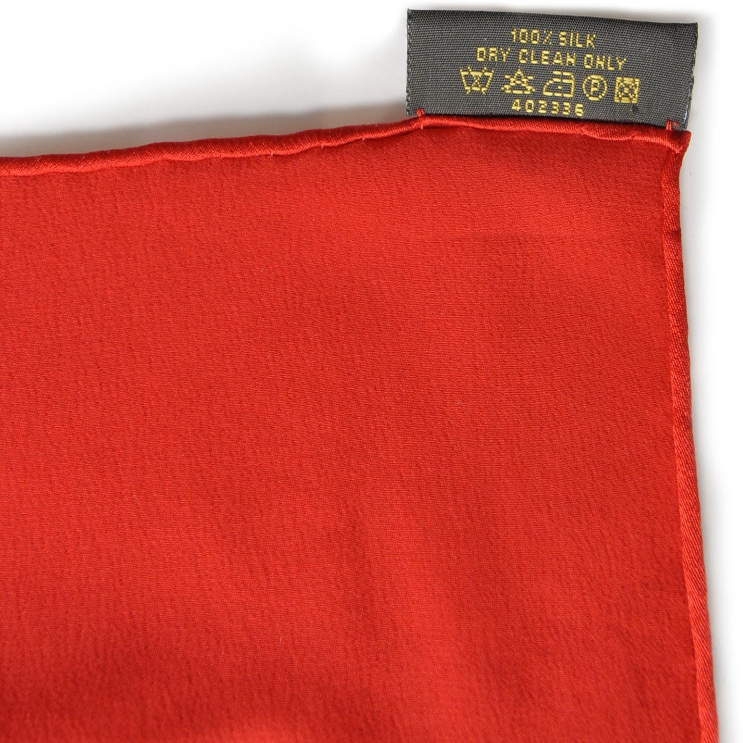Silk Monogram Monaco Square Scarf Red