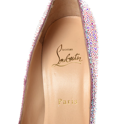Christian Louboutin Crystal Suede Burma Daffodile Strass 160 Pumps 40 Aurora Boreale 11 of 13