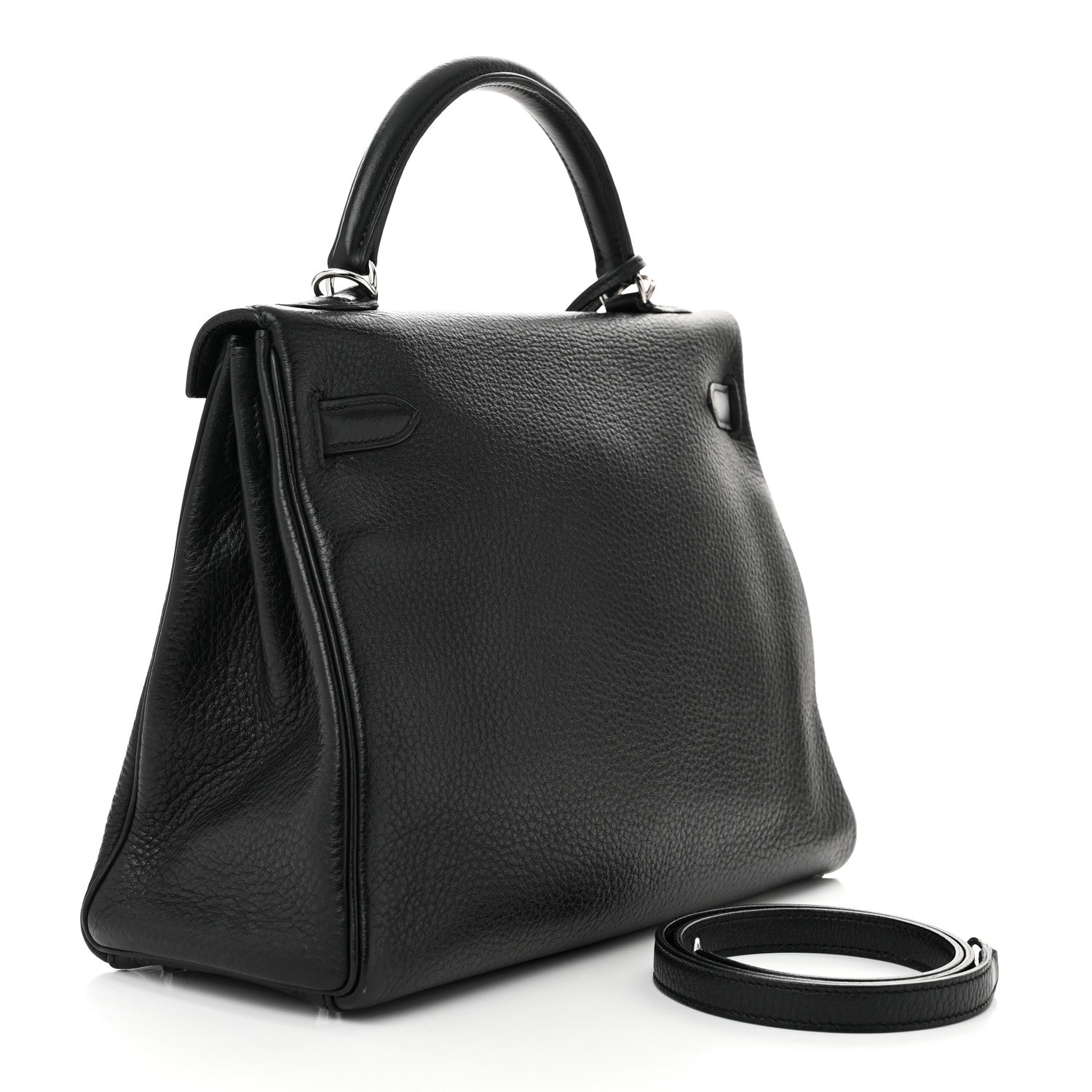 Hermes Taurillon Clemence Kelly Retourne 32 Black 3 of 11