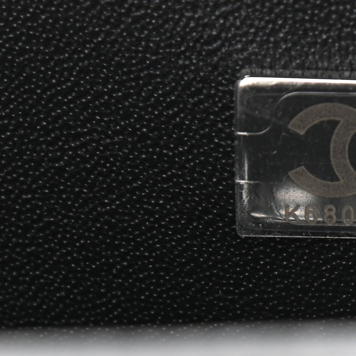 Lambskin Printed Mini Rectangular Flap Black Silver