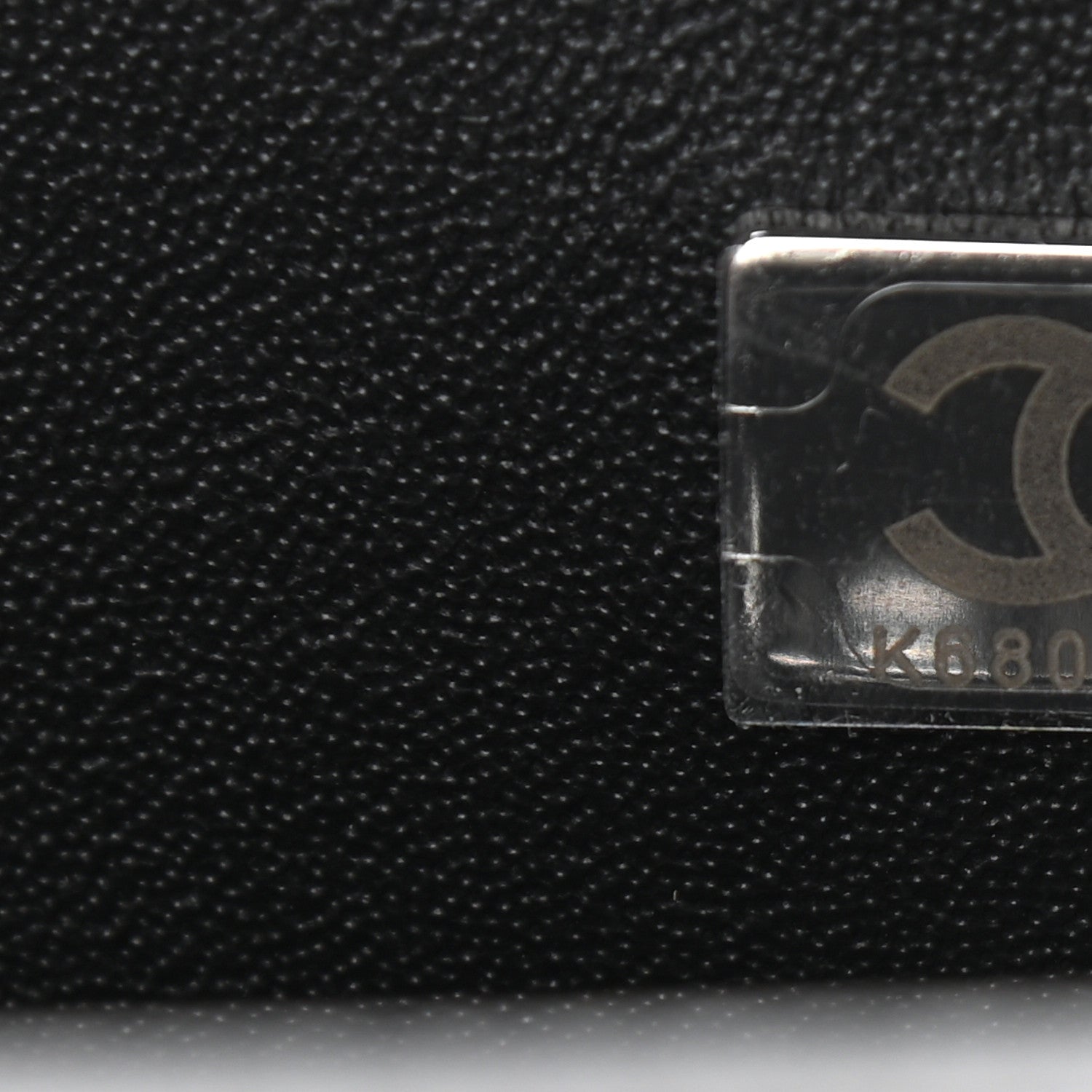 Chanel Lambskin Printed Mini Rectangular Flap Black Silver 7 of 11