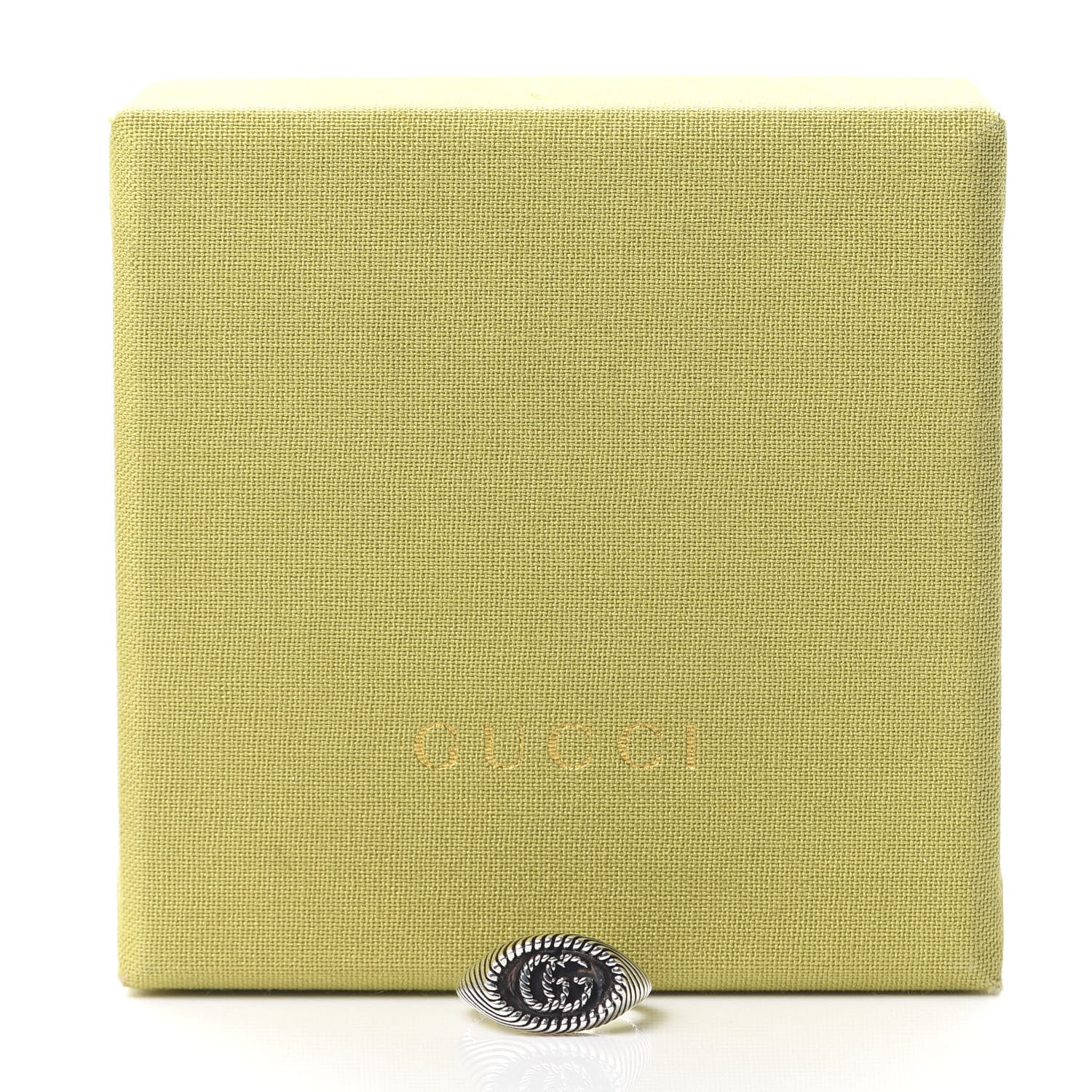 Gucci Sterling Silver GG Marmont Signet Ring 48 4.5 7 of 7