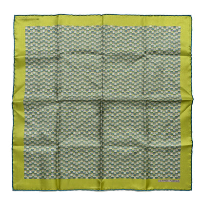 Hermes Silk Pocket Square Scarf 1 of 4