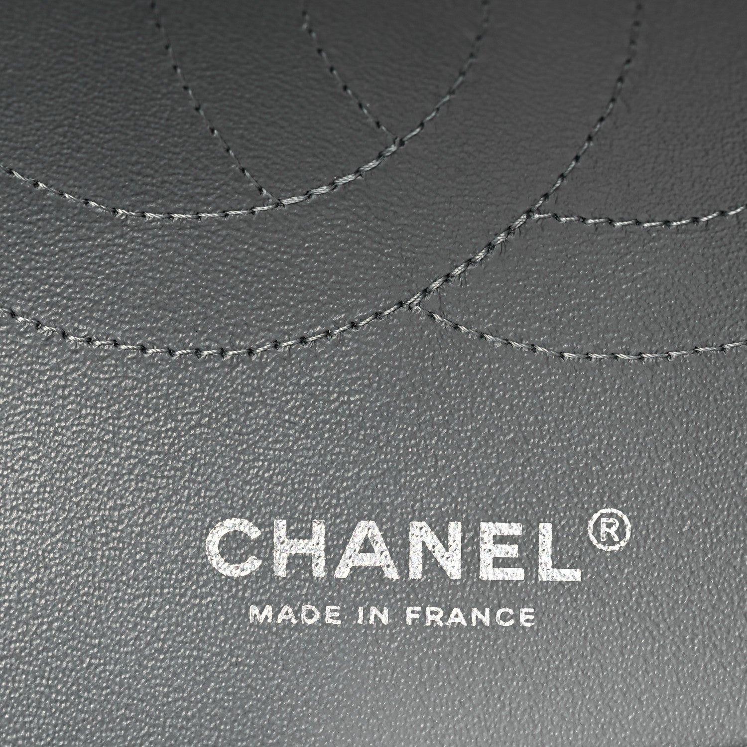 Chanel Caviar Quilted Jumbo Double Flap Grey 5 of 10