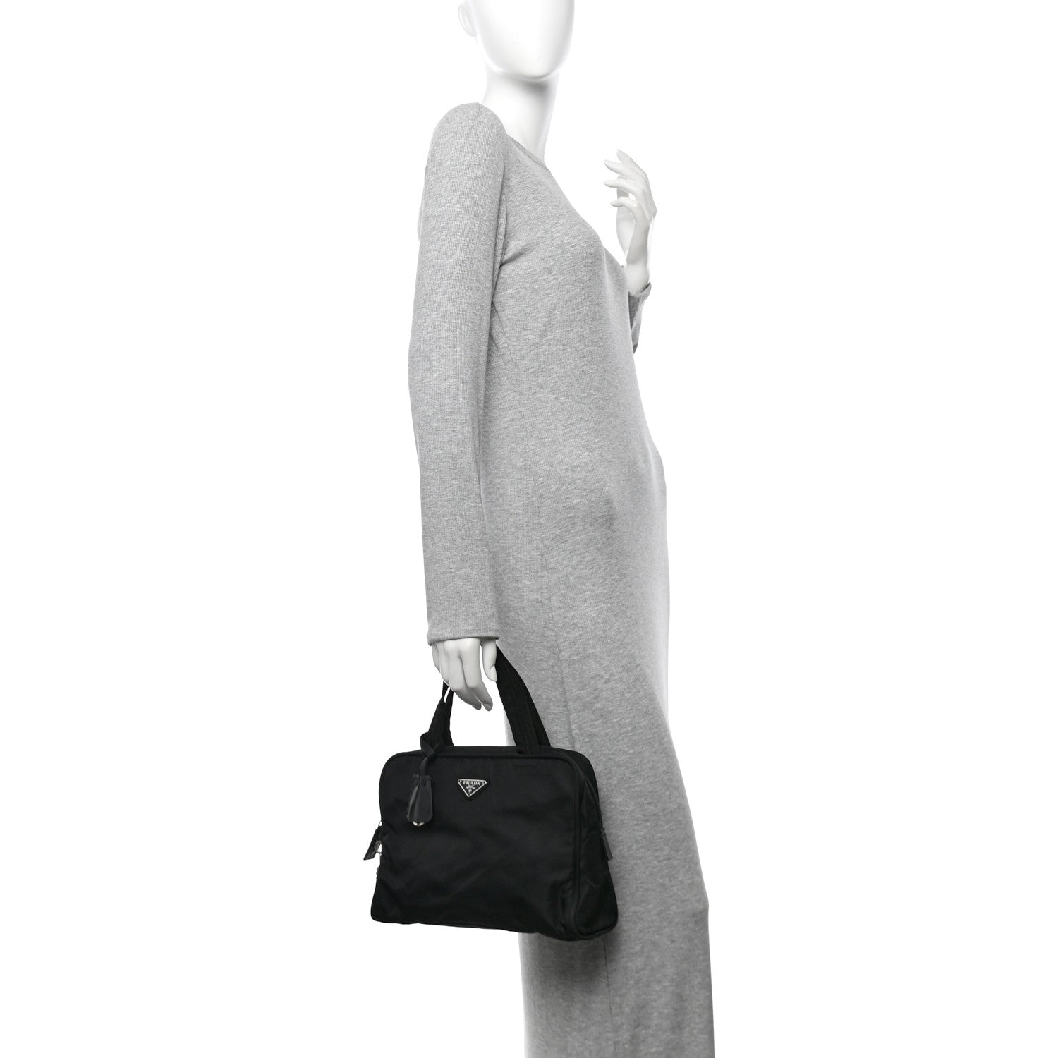 Prada Tessuto Nylon Tote Black 2 of 10