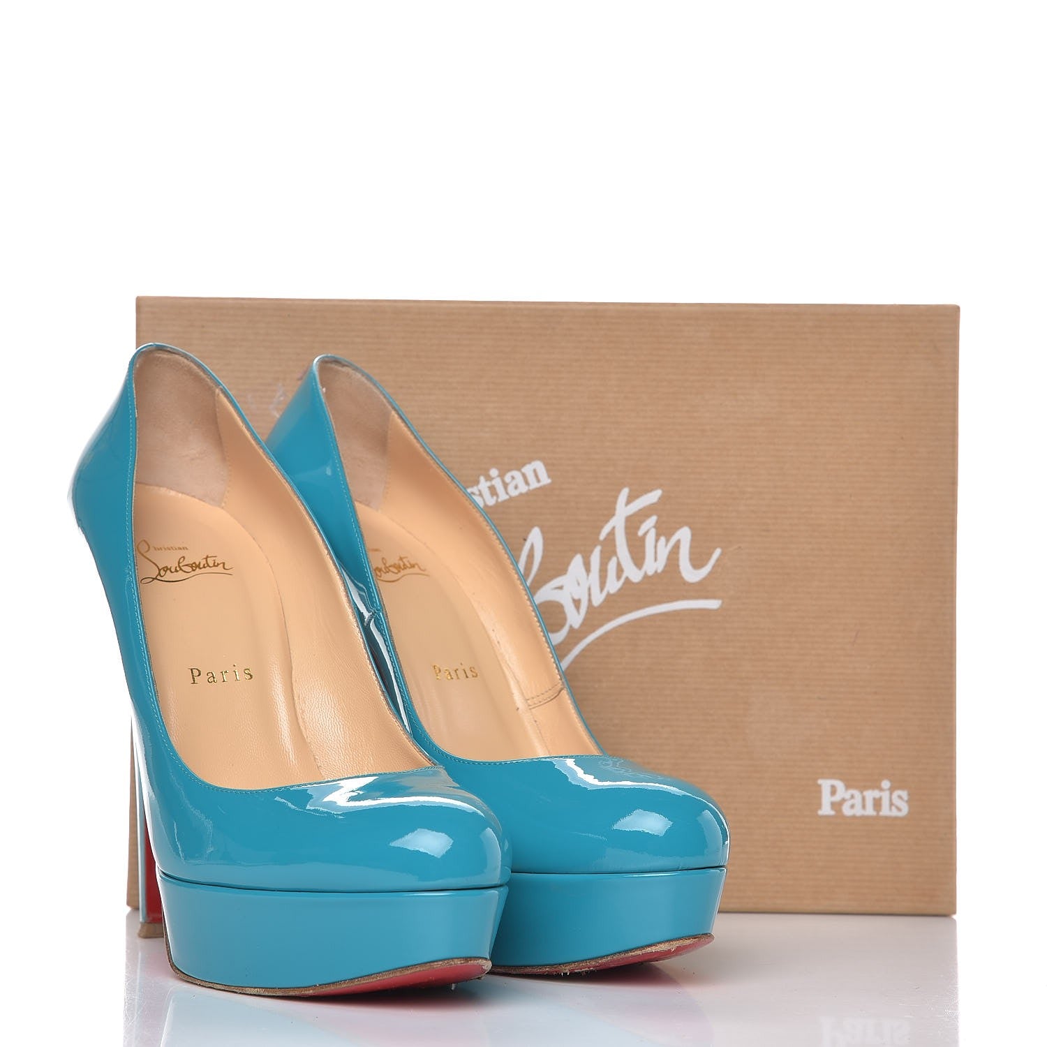 Christian Louboutin Patent Bianca 140 Pumps 39.5 Caraibes 13 of 13