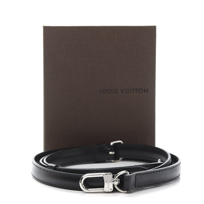 Louis Vuitton Calfskin 16mm Adjustable Shoulder Strap Black 5 of 5