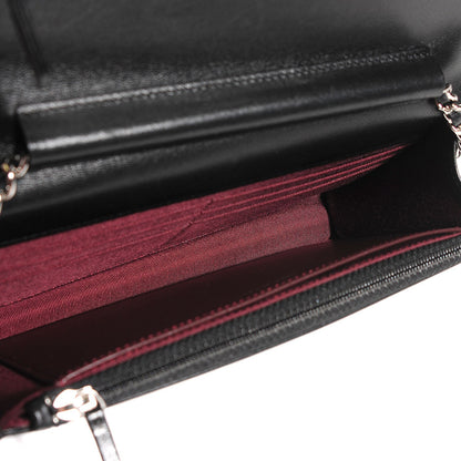 Chanel Lambskin Quilted Wallet on Chain WOC Black 6 of 9