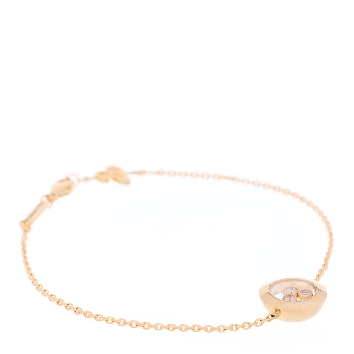18K Yellow Gold Diamond Happy Diamonds Icons Bracelet