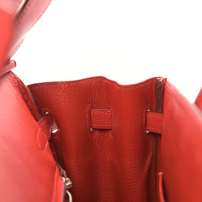 Hermes Chevre Mysore Birkin 25 Rouge Vif 15 of 42