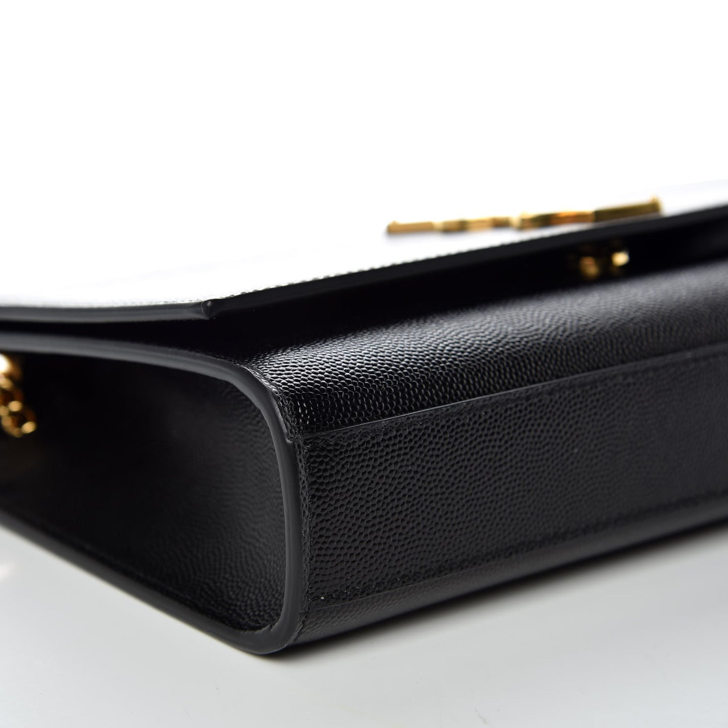 Grain De Poudre Medium Classic Monogram Kate Satchel Black