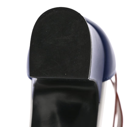 Hermes Box Calfskin Manege Sandals 38.5 Multicolor Blue Maritime 12 of 20