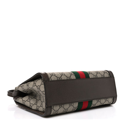 Gucci GG Supreme Monogram Small Ophidia Tote Bag Brown 3 of 9