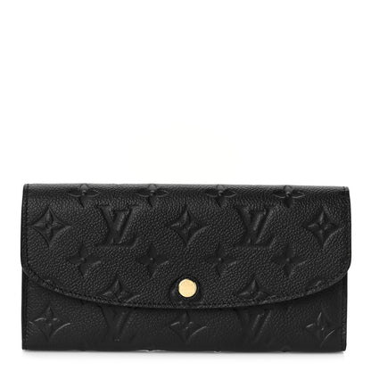 Louis Vuitton Empreinte Emilie Wallet Black Dune 1 of 10