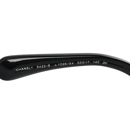 Chanel Acetate Strass Square Sunglasses 5422-B-A Black White 5 of 9