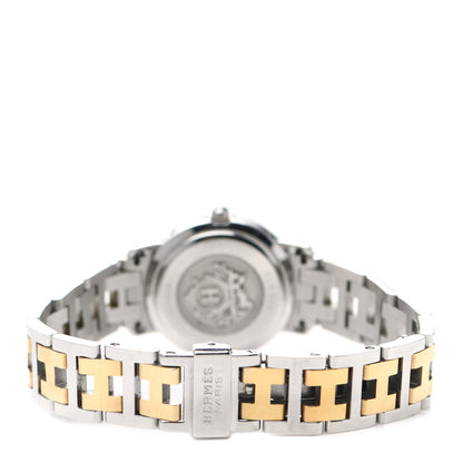 Hermes Stainless Steel 24mm Clipper Quartz Watch Gold 6 of 8