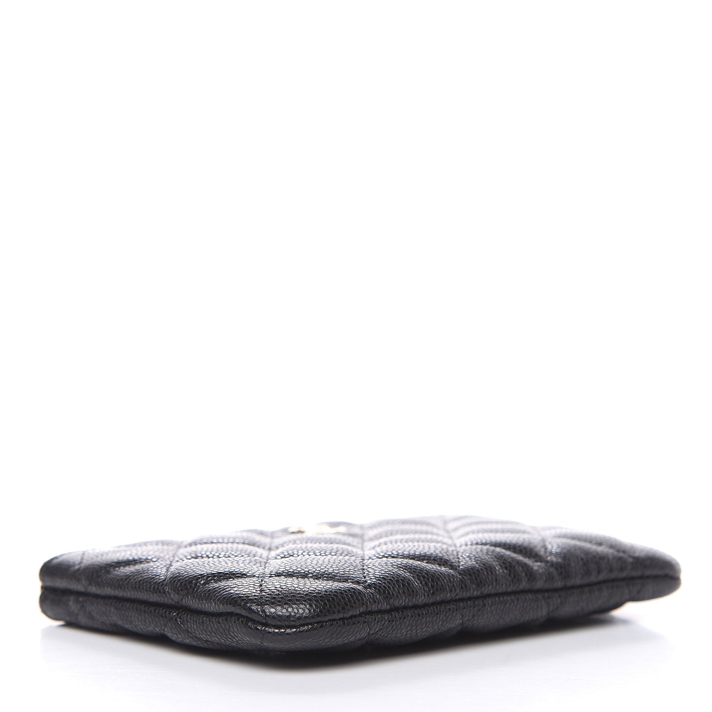 Caviar Quilted Small Cosmetic Case Black