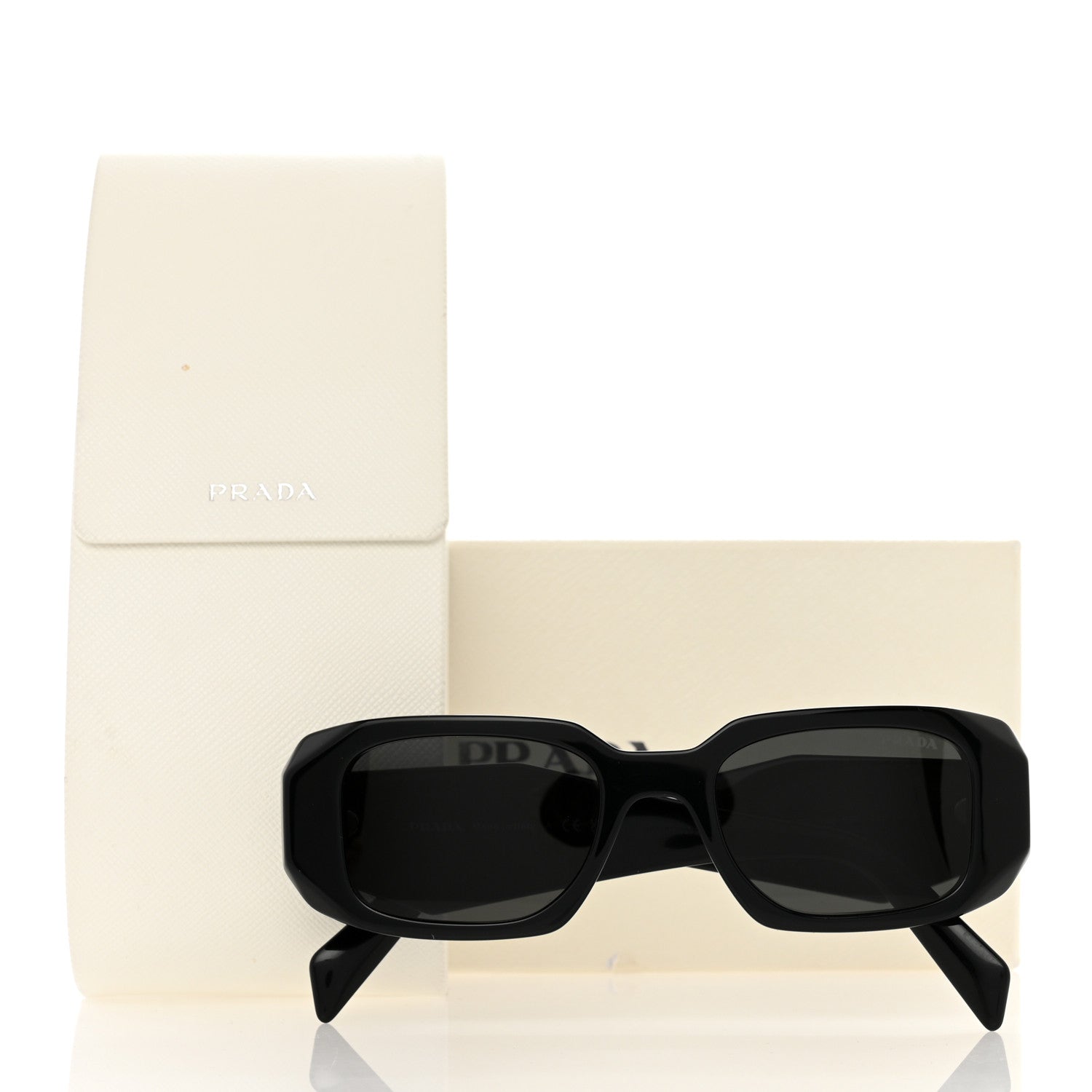 Prada Acetate Symbole Sunglasses SPR 17W Black 9 of 9