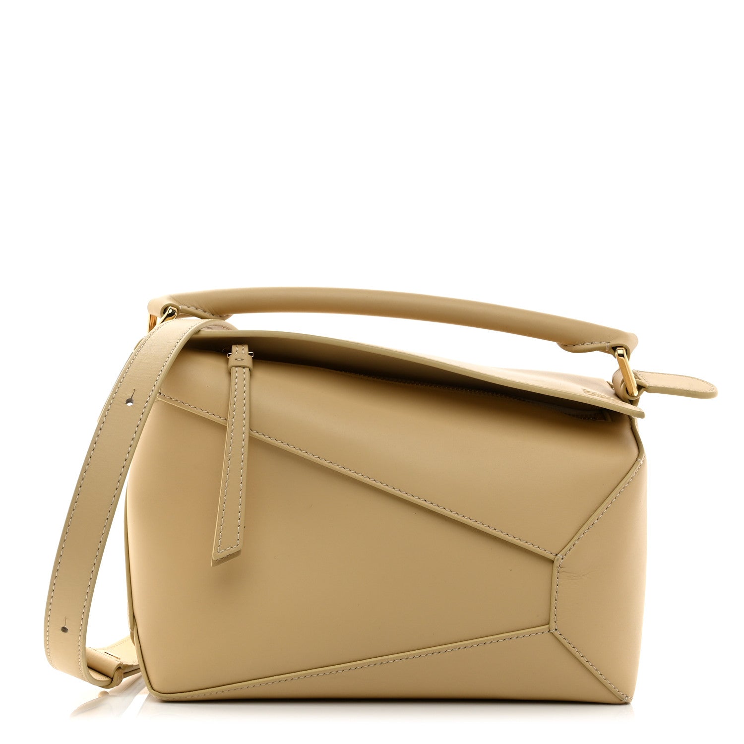 Loewe Calfskin Small Puzzle Edge Bag Dark Butter 1 of 14