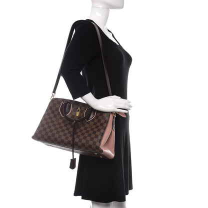 Louis Vuitton Cuir Taurillon Damier Ebene Normandy Magnolia 3 of 10