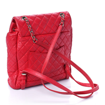 Chanel Lambskin Quilted Large Urban Spirit Backpack Red 3 of 16