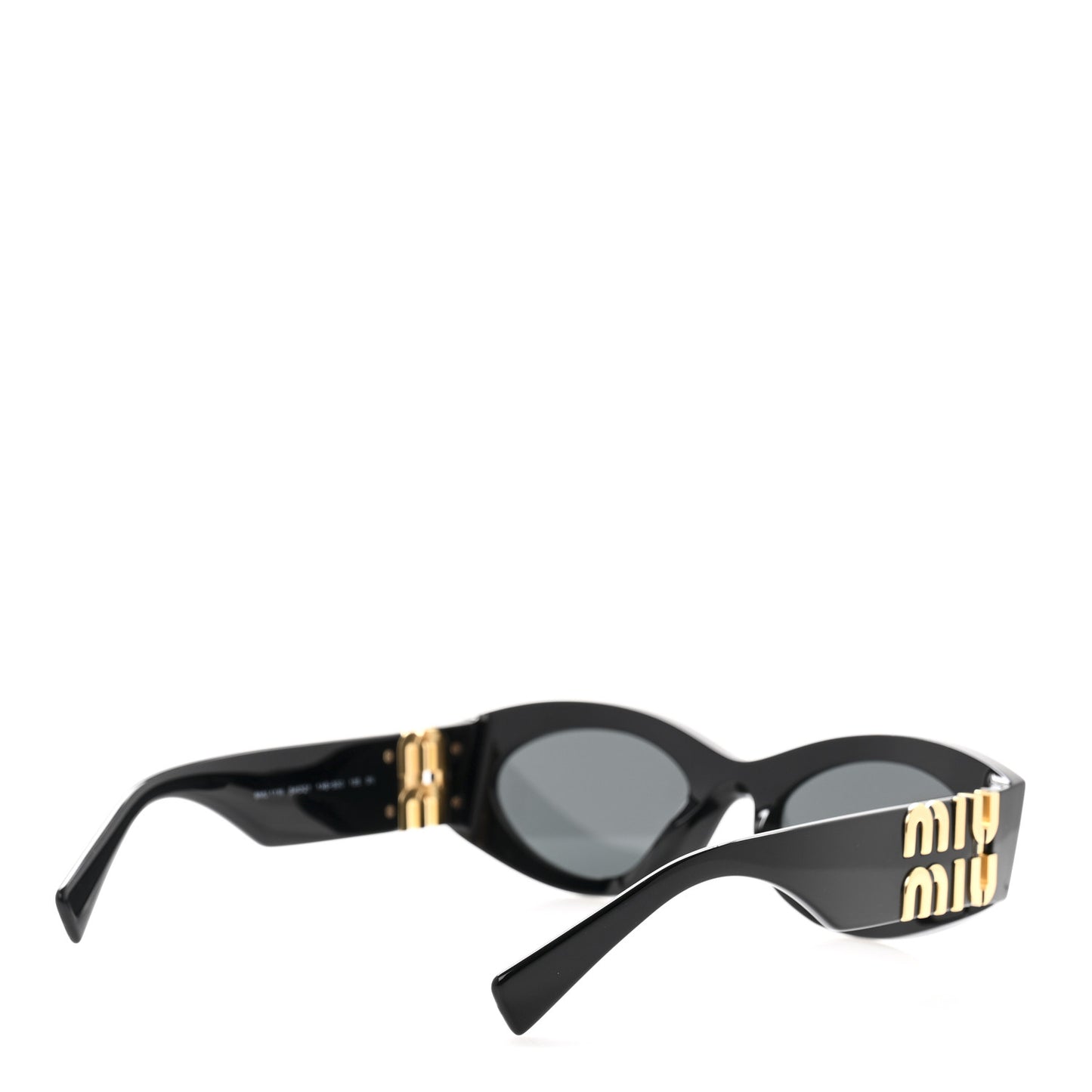 Acetate Oval Glimpse Sunglasses SMU11W Black