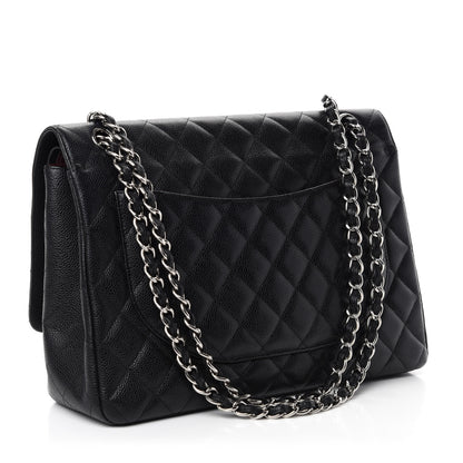 Chanel Caviar Quilted Maxi Double Flap Black 4 of 13