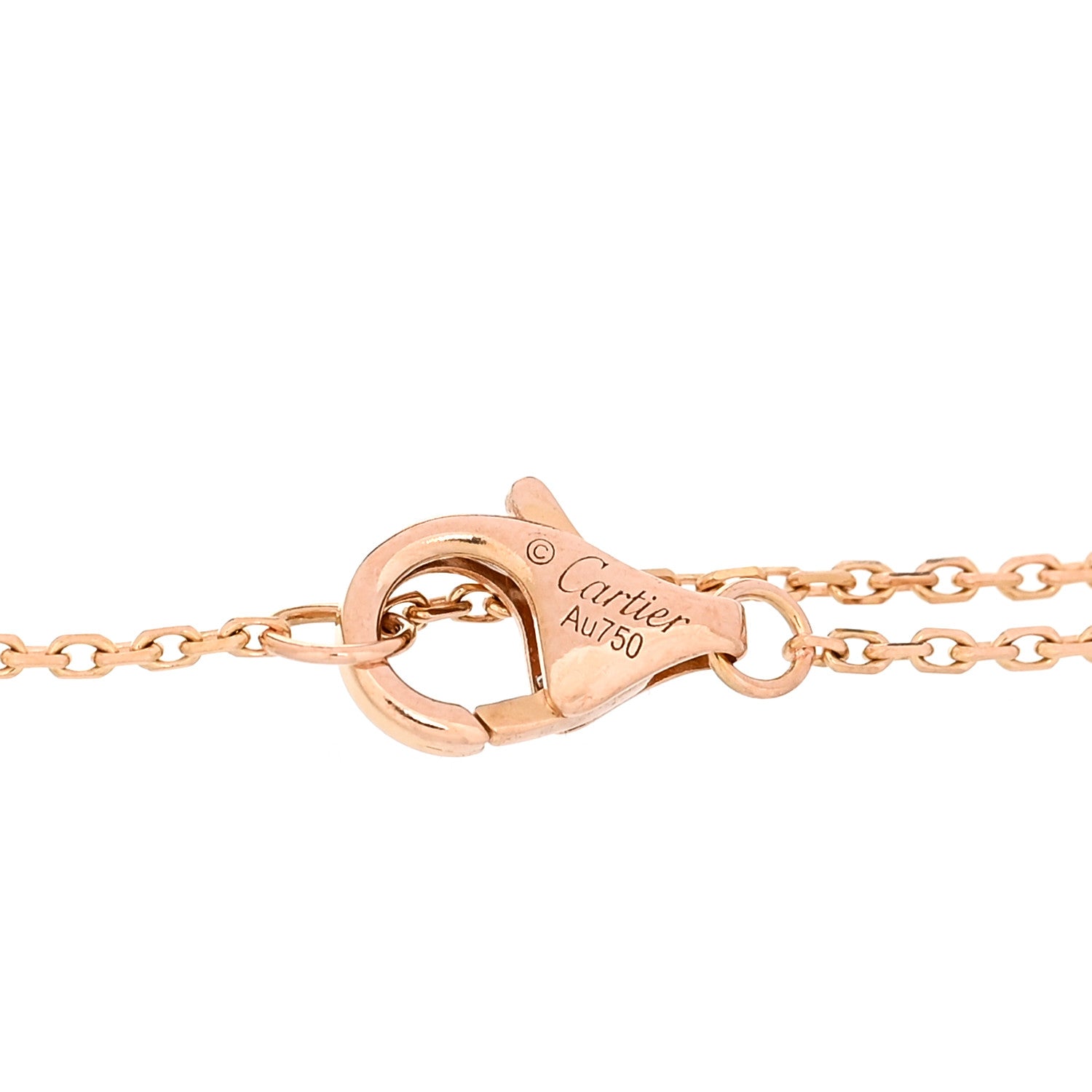 Cartier 18K Pink Yellow White Gold Trinity Bracelet 3 of 4