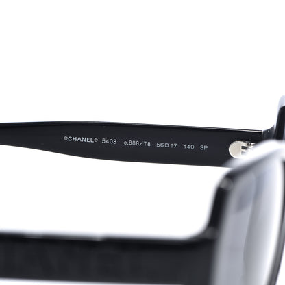 Chanel Acetate Polarized Square Sunglasses 5408 Black 5 of 7