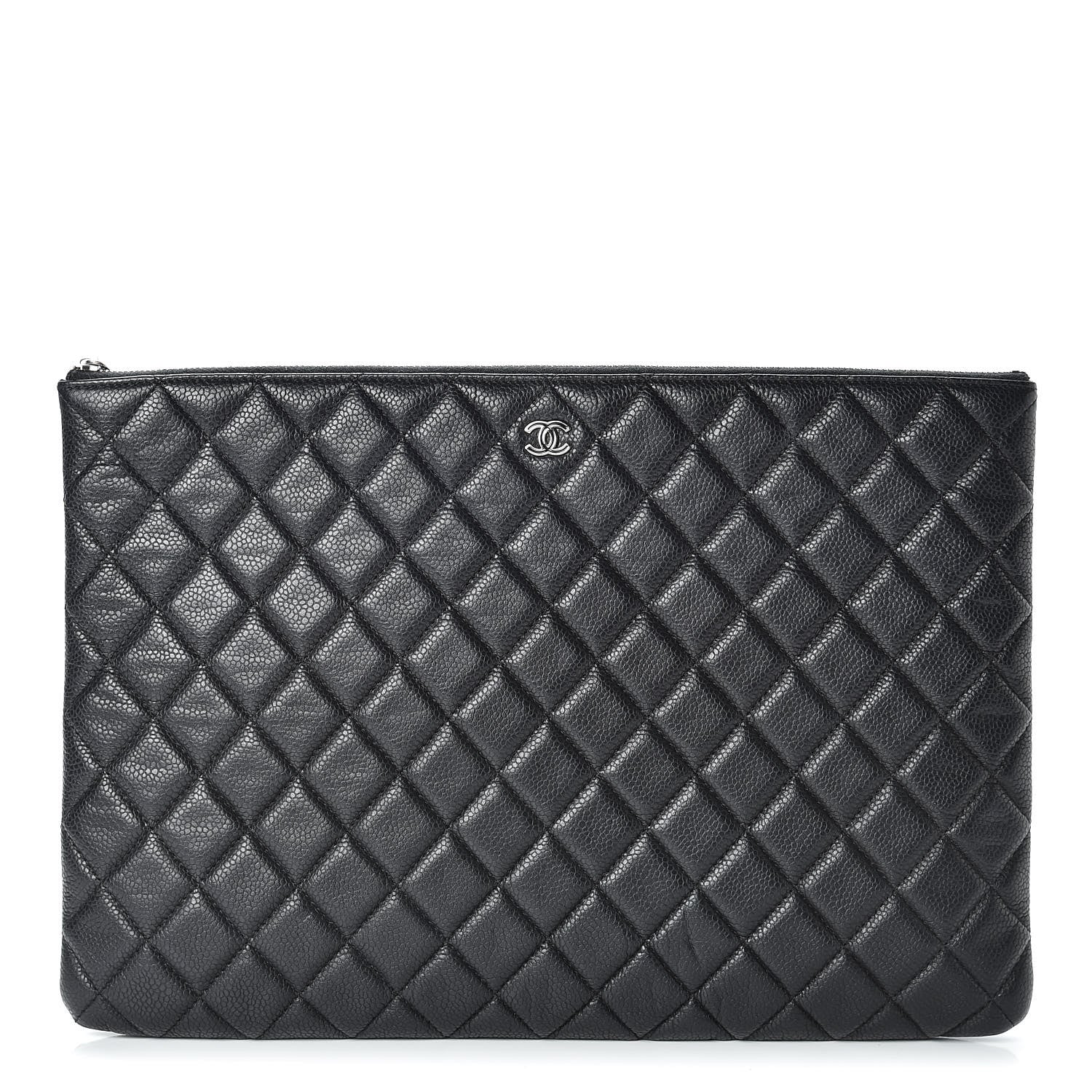Chanel Caviar Quilted Large Cosmetic Case Black 1 of 10