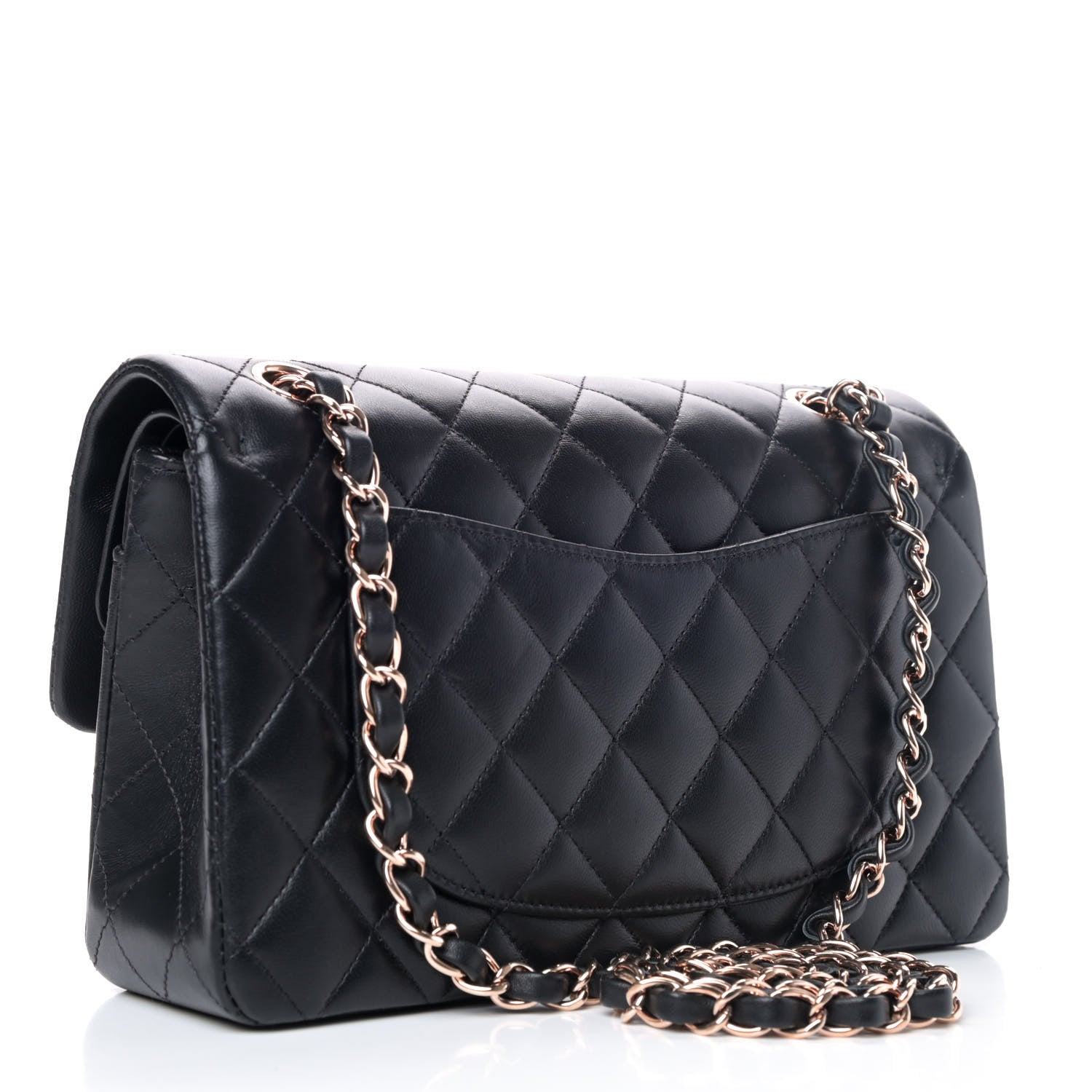 Chanel Lambskin Quilted Small Double Flap Black 2 of 4