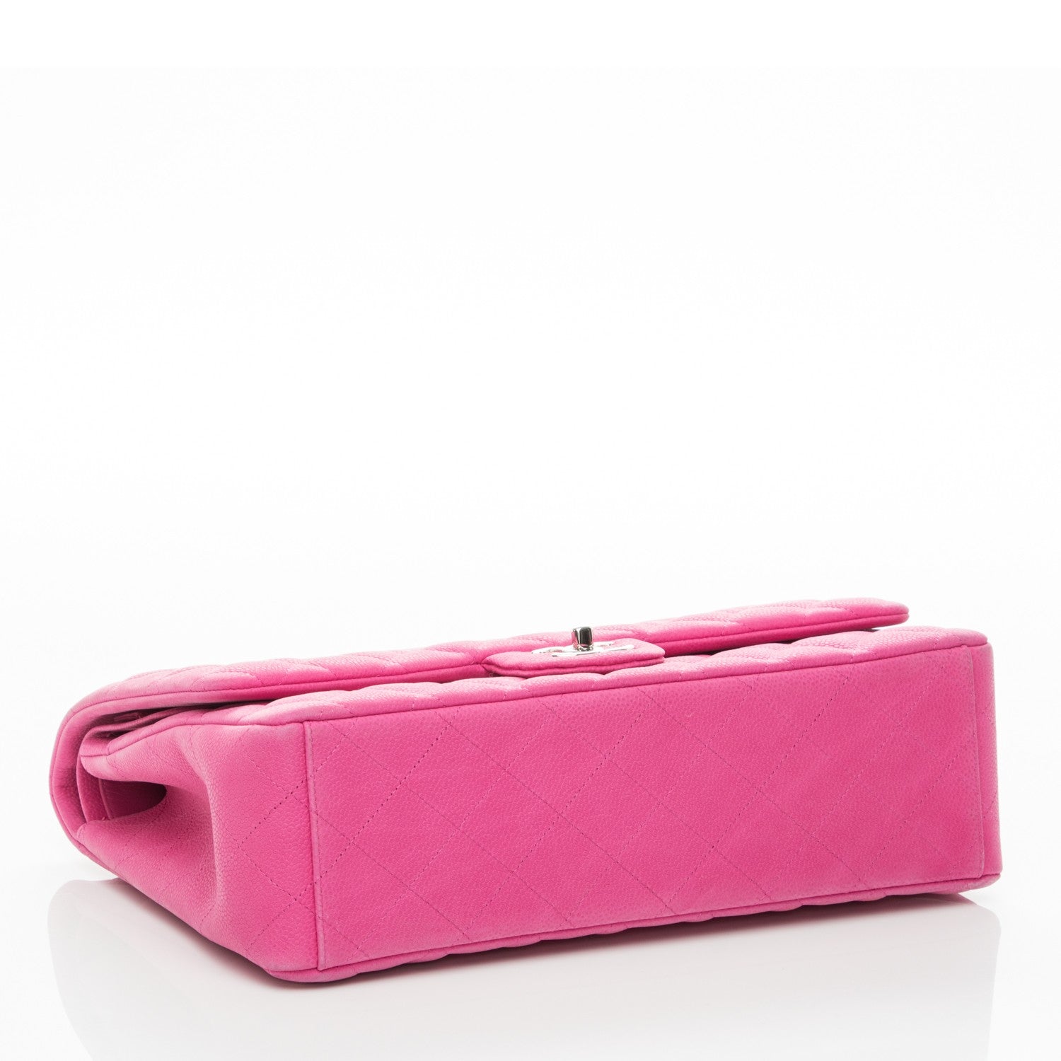 Chanel Iridescent Caviar Quilted Maxi Double Flap Pink 4 of 8