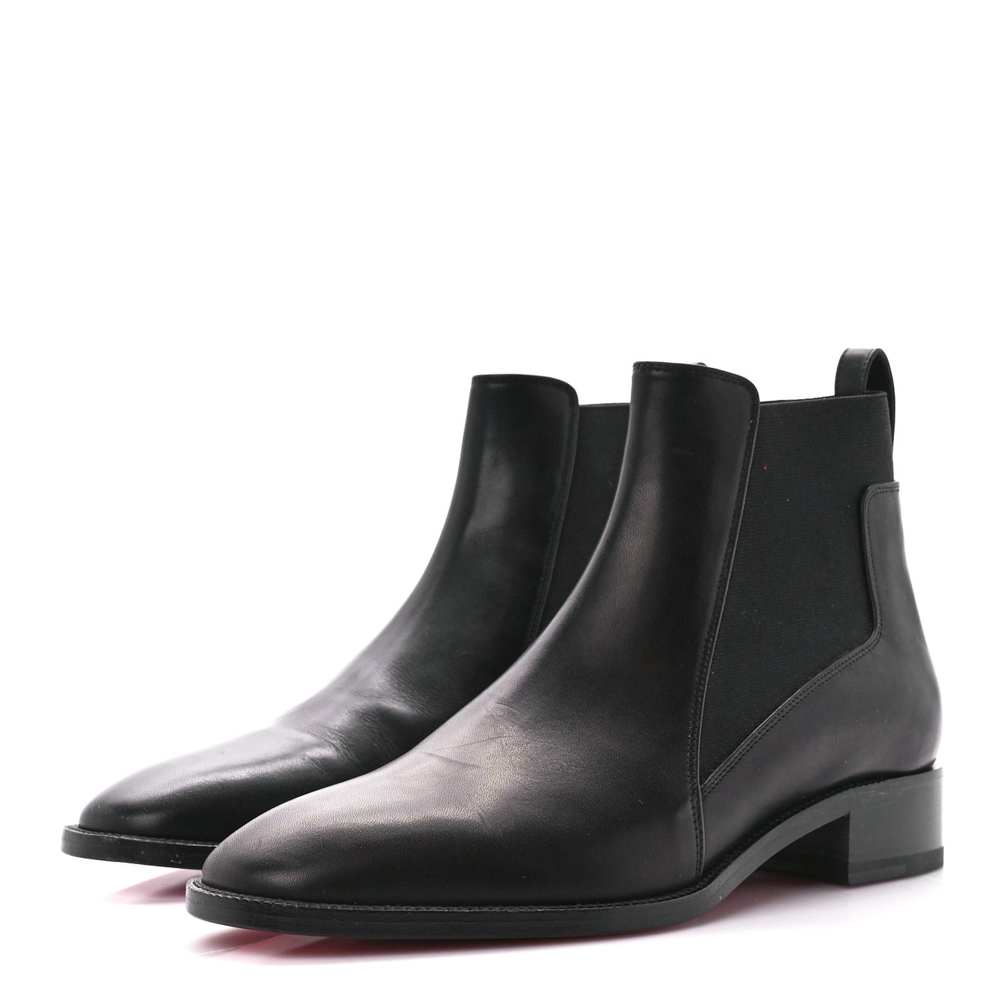 Calfskin Ingrassato Womens Marmada Flat Chelsea Boots 36.5 Black