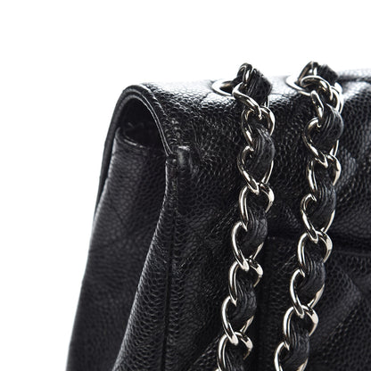 Chanel Caviar Quilted Jumbo Single Flap Black 13 of 15